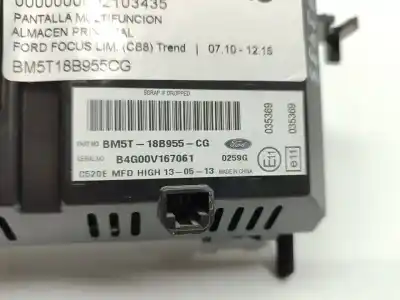 Second-hand car spare part multifunction display for ford focus lim. (cb8) trend oem iam references bm5t18b955cg  