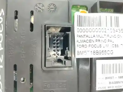 Second-hand car spare part multifunction display for ford focus lim. (cb8) trend oem iam references bm5t18b955cg  