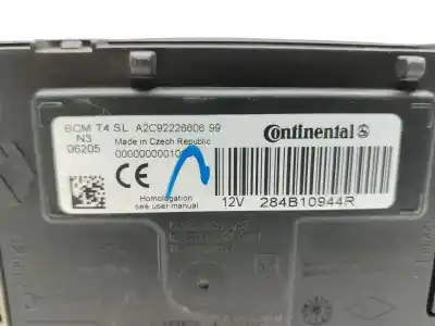 Second-hand car spare part electronic module for dacia dokker express ambiance oem iam references 284b10944r  