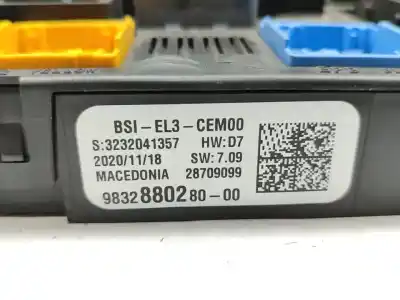Second-hand car spare part electronic module for opel combo cargo (e) edition 102 cv / 75 kw oem iam references 9832880280  