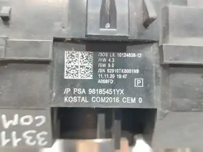 Piesă de schimb auto la mâna a doua control multifunctional pentru opel combo cargo (e) edition referințe oem iam 98185451yx  