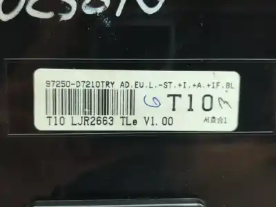 Peça sobressalente para automóvel em segunda mão comando de sofagem (chauffage / ar condicionado) por hyundai tucson 25 aniversario 4x2 referências oem iam 97250d7210  