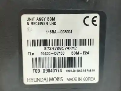 Tweedehands auto-onderdeel elektronische module voor hyundai tucson 25 aniversario 4x2 oem iam-referenties 95400d7150  