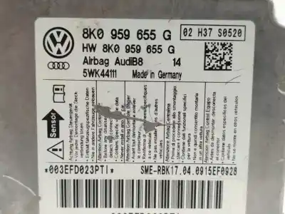 Peça sobressalente para automóvel em segunda mão CENTRALINA DE AIRBAG por AUDI A4 BERLINA (B8)  Referências OEM IAM 8K0959655G  
