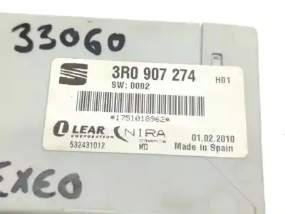 Автозапчасти б/у электронный модуль за seat exeo (3r2) 2.0 tdi ссылки oem iam 3r0907274  