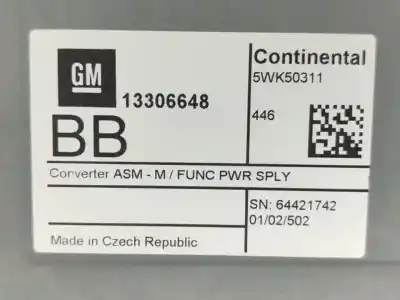 Pezzo di ricambio per auto di seconda mano modulo elettronico per opel mokka color edition riferimenti oem iam 13306648  