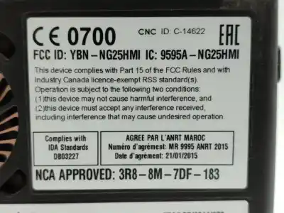 Second-hand car spare part electronic module for opel mokka color edition oem iam references 84156702  