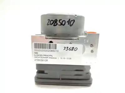 Peça sobressalente para automóvel em segunda mão abs por dacia dokker ambiance referências oem iam 476605810r  