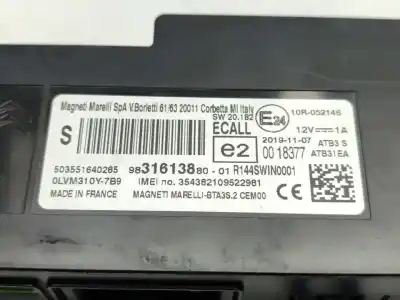 Автозапчасти б/у электронный модуль за citroen c4 picasso feel ссылки oem iam 9831613880  