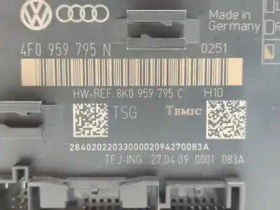 Автозапчастина б/у електронний модуль для audi a4 b8 (8k2) 2.0 tdi посилання на oem iam 4f0959795n  