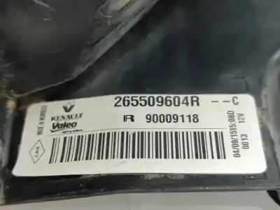 Peça sobressalente para automóvel em segunda mão farolim traseiro direito por dacia dokker ambiance referências oem iam 265509604r  