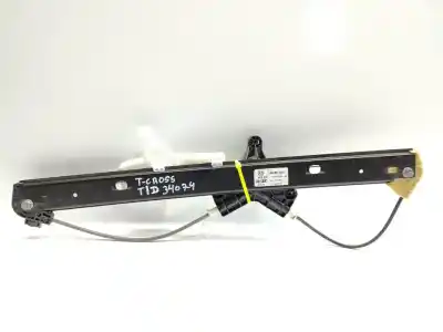 Автозапчасти б/у ЗАДНИЙ ПРАВЫЙ СТЕКЛОРЕГУЛЯТОР за VOLKSWAGEN T-CROSS  ссылки OEM IAM 2GM839462E  