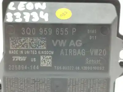 Автозапчастина б/у комплект подушки безпеки для seat leon (5f1) 2.0 tdi посилання на oem iam 5f0880201h  