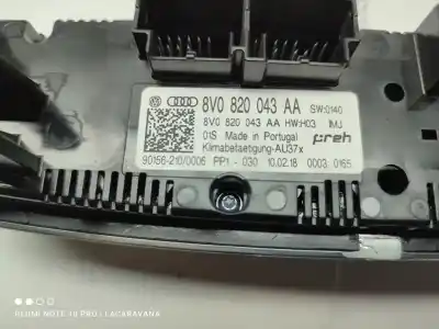 Автозапчастина б/у клімат-контроль для audi q2 (gab, gag) 1.6 tdi посилання на oem iam 8v0820043aa  