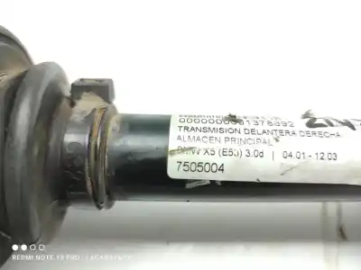 Second-hand car spare part front right transmission for bmw x5 (e53) 3.0d oem iam references 7505004  
