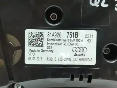 Автозапчастина б/у панель інструментів для audi q2 (gab, gag) 1.6 tdi посилання на oem iam 81a920751b  