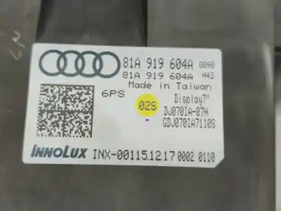 Автозапчастина б/у багатофункційний дисплей для audi q2 (gab, gag) 1.6 tdi посилання на oem iam 81a919604a