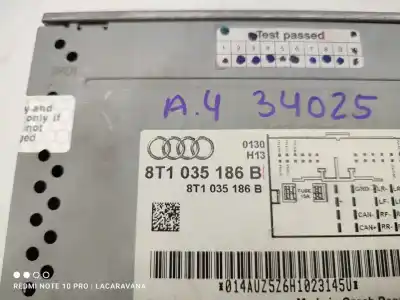 Peça sobressalente para automóvel em segunda mão sistema de áudio / rádio cd por audi a4 b8 (8k2) 2.0 tdi referências oem iam 8t1035186b  