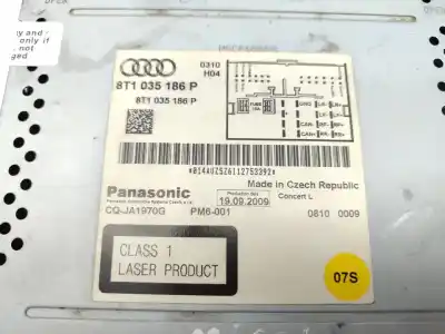 Gebrauchtes Autoersatzteil audiosystem / radio-cd zum audi a4 b8 (8k2) 2.0 tdi oem-iam-referenzen 8t1035186p  