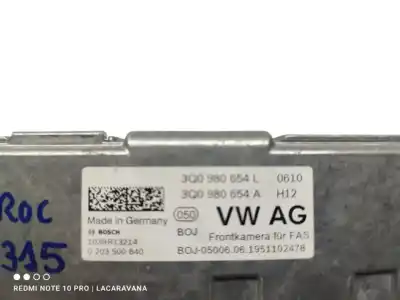 Pezzo di ricambio per auto di seconda mano telecamera per volkswagen t-roc advance riferimenti oem iam 3q0980654l  