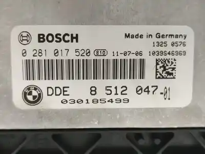 Peça sobressalente para automóvel em segunda mão centralina de motor uce por bmw 3 touring (e91) 320 d referências oem iam 0281017520