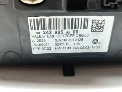 Second-hand car spare part multifunction display for peugeot 308 active oem iam references 9824298580  