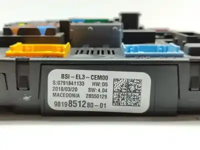 Second-hand car spare part electronic module for peugeot 308 active oem iam references 9819851280  