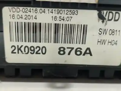 Second-hand car spare part DASHBOARD for VOLKSWAGEN CADDY KA/KB (2C)  OEM IAM references 2K0920876A  