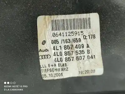 Автозапчастина б/у ліве дзеркало для audi q7 (4l) 3.0 tdi посилання на oem iam 4l1857409a  