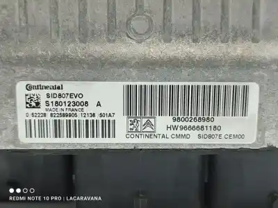 Second-hand car spare part ecu engine control for citroen c4 lim. exclusive oem iam references 9800268980  
