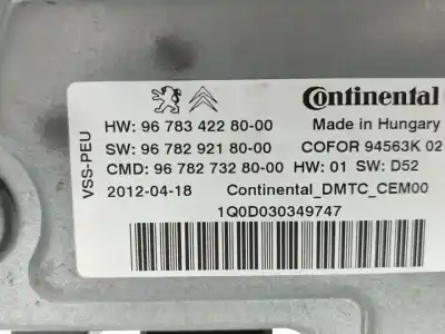 Second-hand car spare part start/stop control unit for citroen c4 lim. exclusive oem iam references 9678342280  