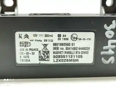 Second-hand car spare part electronic module for citroen c4 lim. exclusive oem iam references 9801862580  
