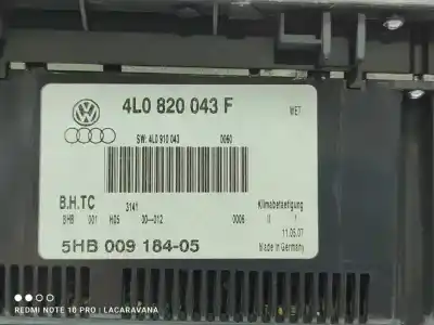 Автозапчасти б/у климат-контроль за audi q7 (4l) 3.0 tdi ссылки oem iam 4l0820043f  