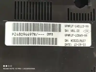 Автозапчастина б/у панель інструментів для renault captur ii intens 154 cv / 113 kw посилання на oem iam 248094497r  