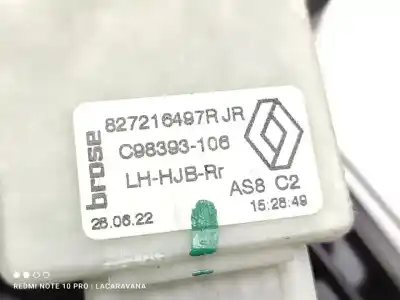 Автозапчастина б/у регулятор склона задній лівий для renault captur ii intens 154 cv / 113 kw посилання на oem iam 827216497r  