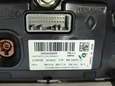 Автозапчастина б/у багатофункційний дисплей для renault captur ii intens 154 cv / 113 kw посилання на oem iam 280342895r  
