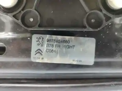 Автозапчастина б/у регулятор переднього правого скла для citroen c4 picasso feel посилання на oem iam 9675924680  