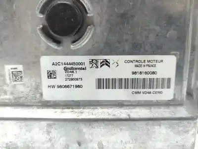 Second-hand car spare part ecu engine control for peugeot 308 active oem iam references 9806671980  