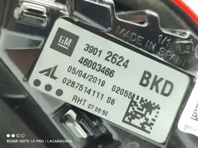 Second-hand car spare part interior rear right light for opel corsa e selective oem iam references 39012624  