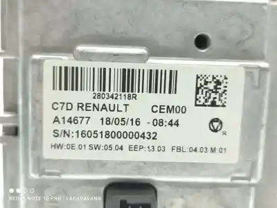Peça sobressalente para automóvel em segunda mão display gps / multimídia por renault kadjar experience referências oem iam 280342118r  