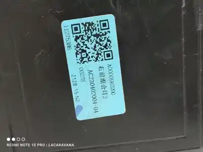 Second-hand car spare part right headlight for mg zs comfort oem iam references 11275386  