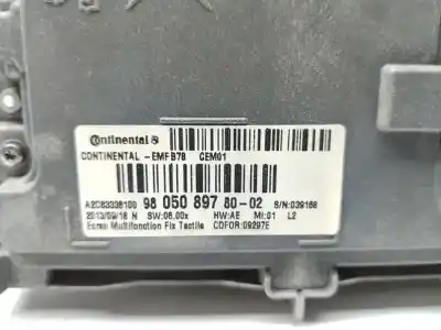 Автозапчастина б/у багатофункційний дисплей для citroen c4 picasso exclusive посилання на oem iam 9805089780  