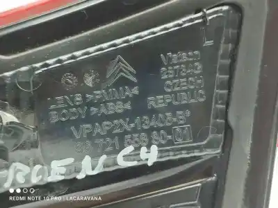 Second-hand car spare part interior left tailgate light for citroen c4 lim. exclusive oem iam references 9672155880  