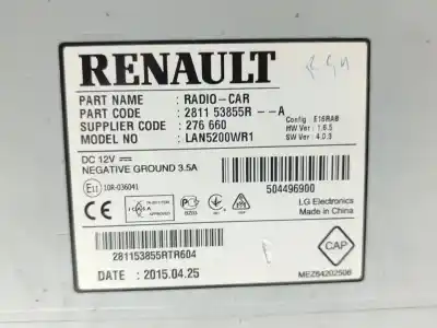 Автозапчастина б/у gps навігаційна система для dacia dokker stepway посилання на oem iam 281153855r  