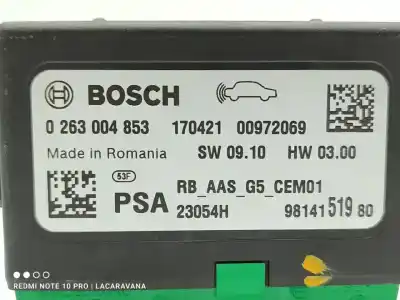 Second-hand car spare part electronic module for peugeot 308 style oem iam references 9814151980  