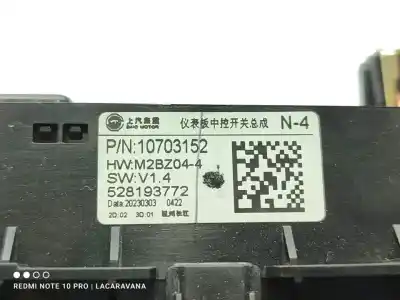 Second-hand car spare part multifunction switch for mg zs comfort oem iam references 10703152  