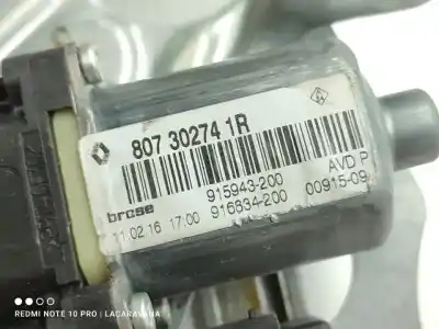 Second-hand car spare part passenger side right window regulator for renault scenic iii emotion oem iam references 807302741r  