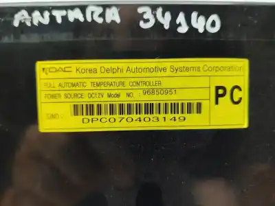 Piesă de schimb auto la mâna a doua controlul încalzire / aer conditionat pentru opel antara cosmo 4x4 referințe oem iam 96850951