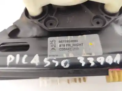 Автозапчастина б/у регулятор переднього правого скла для citroen c4 picasso attraction посилання на oem iam 9675924680  