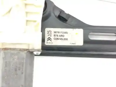 Second-hand car spare part rear right window regulator for citroen c4 picasso attraction oem iam references 9676172380